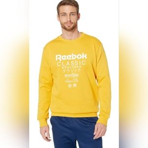 Vintage Reebok Unisex Fleece Crew Sweatshirt Size Large